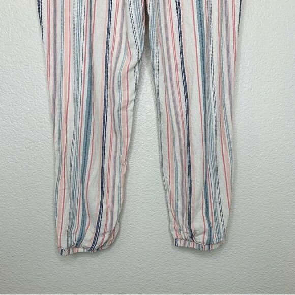 Indigo Rein Linen Blend Belted Paperbag Jogger Pants, Size XL - Picture 10 of 12